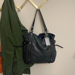 Coach Audrey Leather Andie Cinched Tote